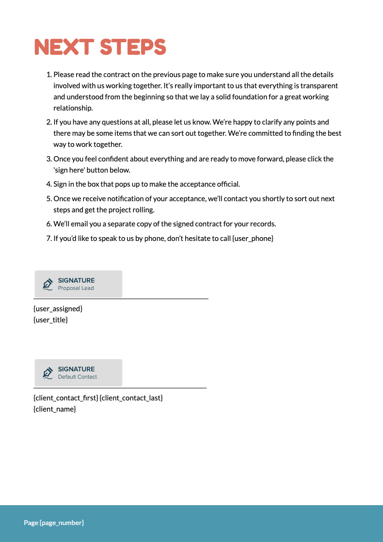 Web Design Proposal Template